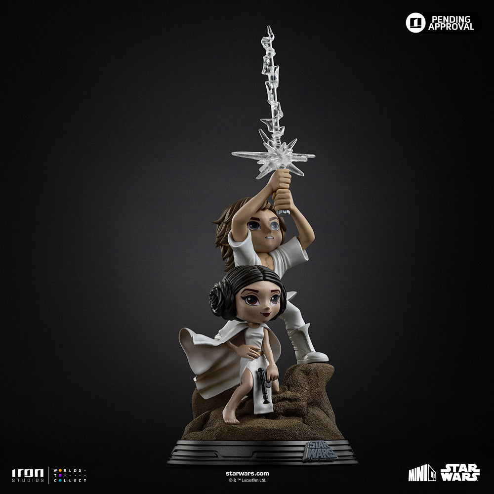 Pre-Order - Statue Luke and Leia - Star Wars - MiniCo - Iron Studios
