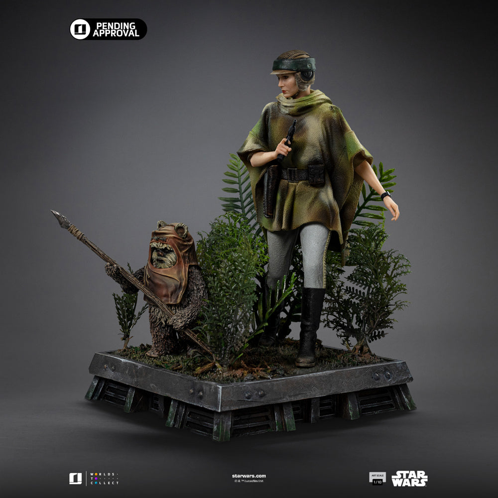 Pre-Order - Statue Leia and Wicket  -  Star Wars Episode VI - Art Scale 1/10 - Iron Studios