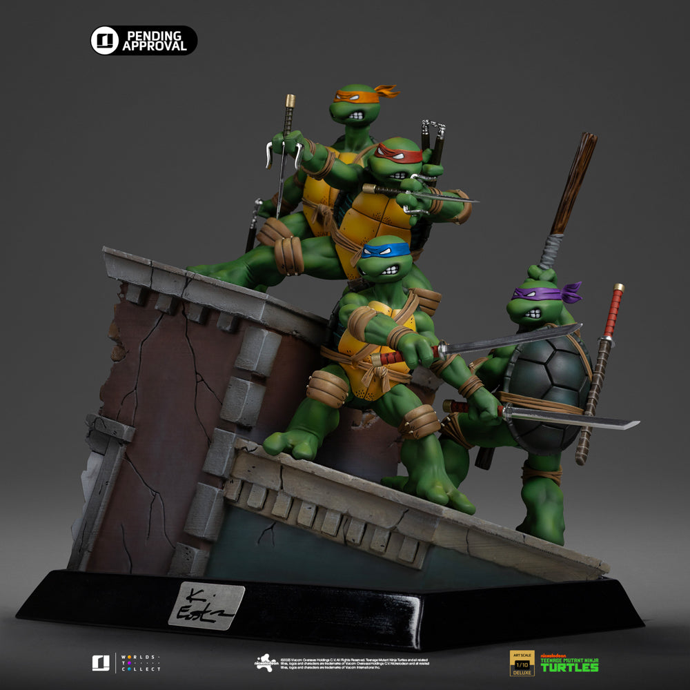 Pre-Order - Statue TMNT 1st Cover Set (Signed Version) - Teenage Mutant Ninja Turtles - Art Scale 1/10 - Iron Studios