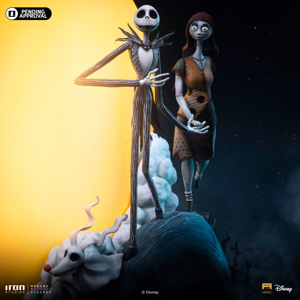 Statue Jack and Sally - Nightmare Before Christmas - Deluxe Art Scale 1/10 - Iron Studios