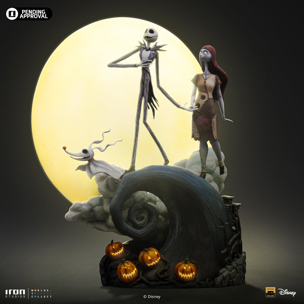 Statue Jack and Sally - Nightmare Before Christmas - Deluxe Art Scale 1/10 - Iron Studios