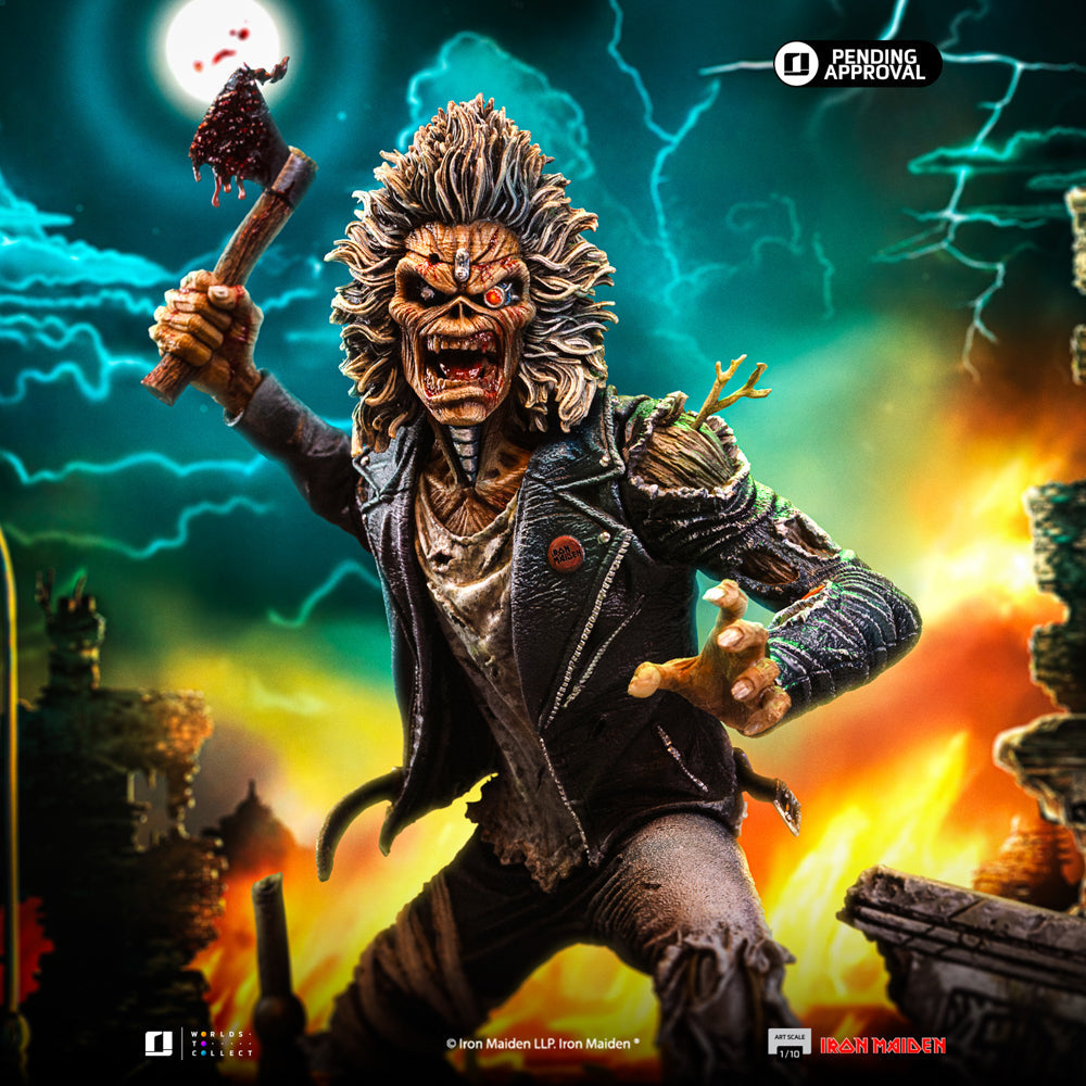 Pre-Order - Statue Eddie (50th Year Anniversary) - Iron Maiden - Art Scale 1/10 - Iron Studios