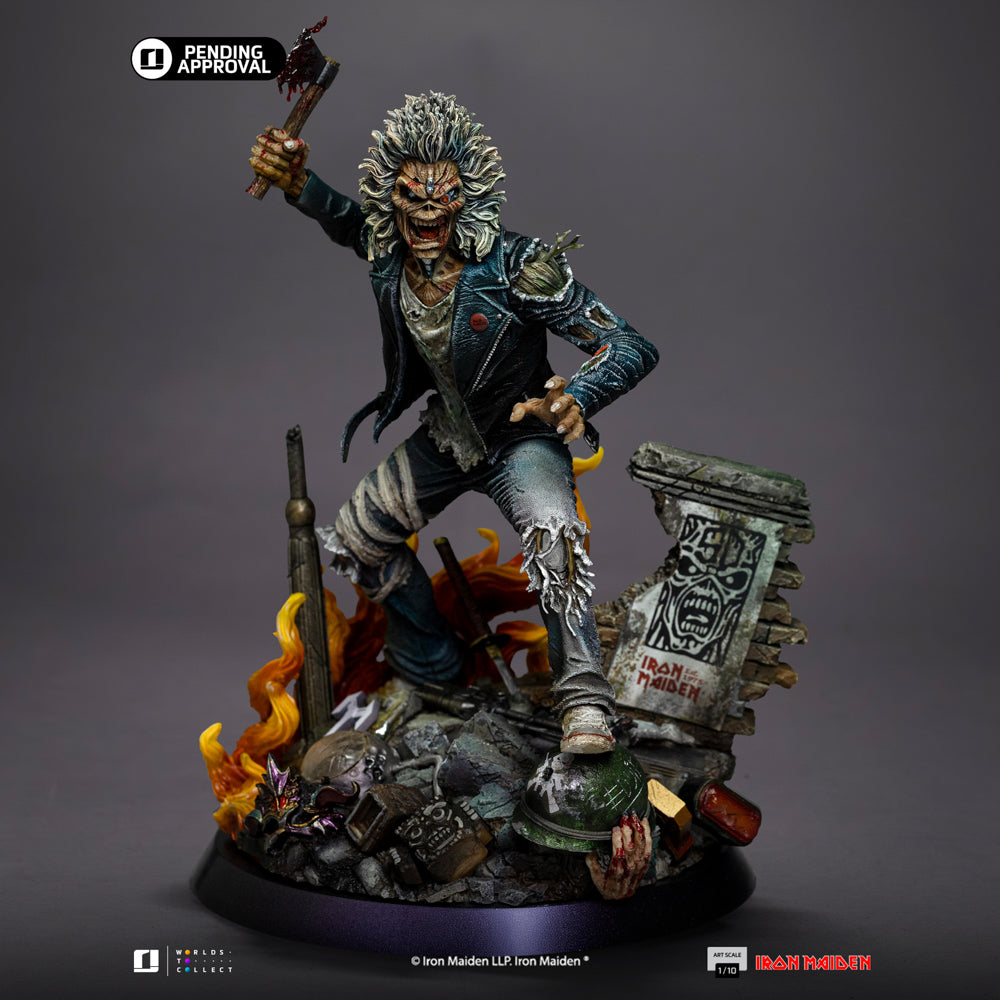 Pre-Order - Statue Eddie (50th Year Anniversary) - Iron Maiden - Art Scale 1/10 - Iron Studios