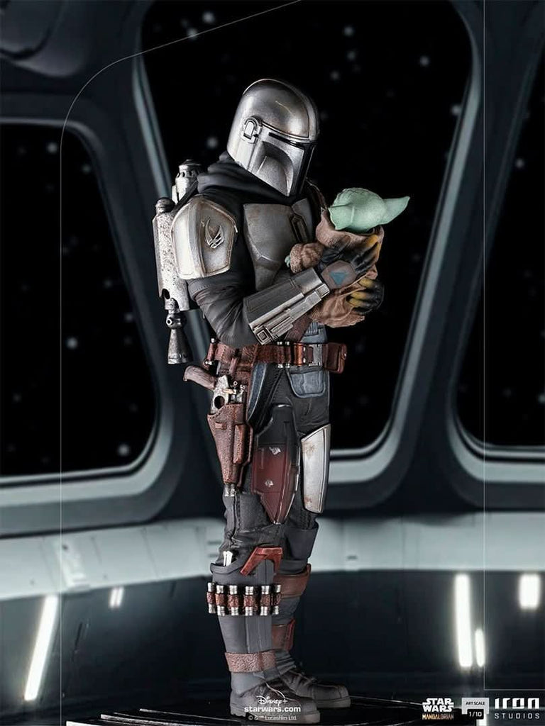 The Mandalorian and Grogu - Star Wars: The Mandalorian - Art Scale 1/10 - Iron Studios