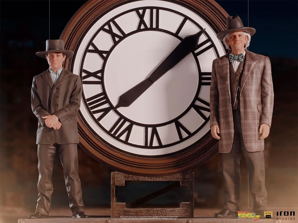Marty and Doc at the Clock - Back to the Future - Art Scale 1/10 - Iron Studios