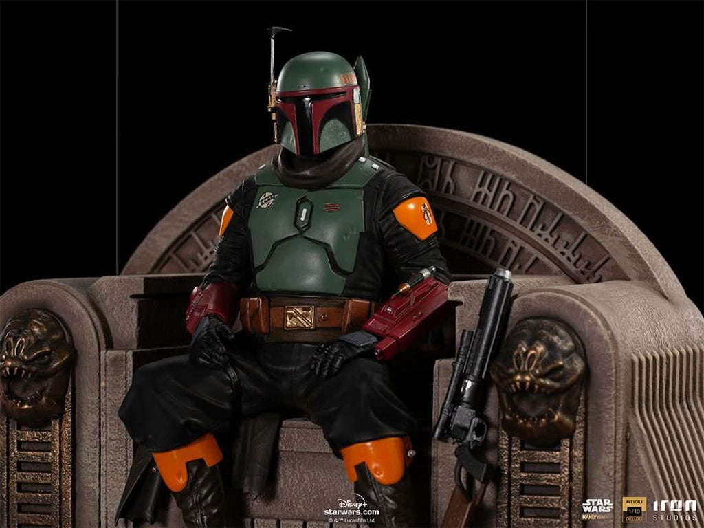 Boba Fett on Throne - Star Wars: The Mandalorian - Art Scale 1/10 - Iron Studios