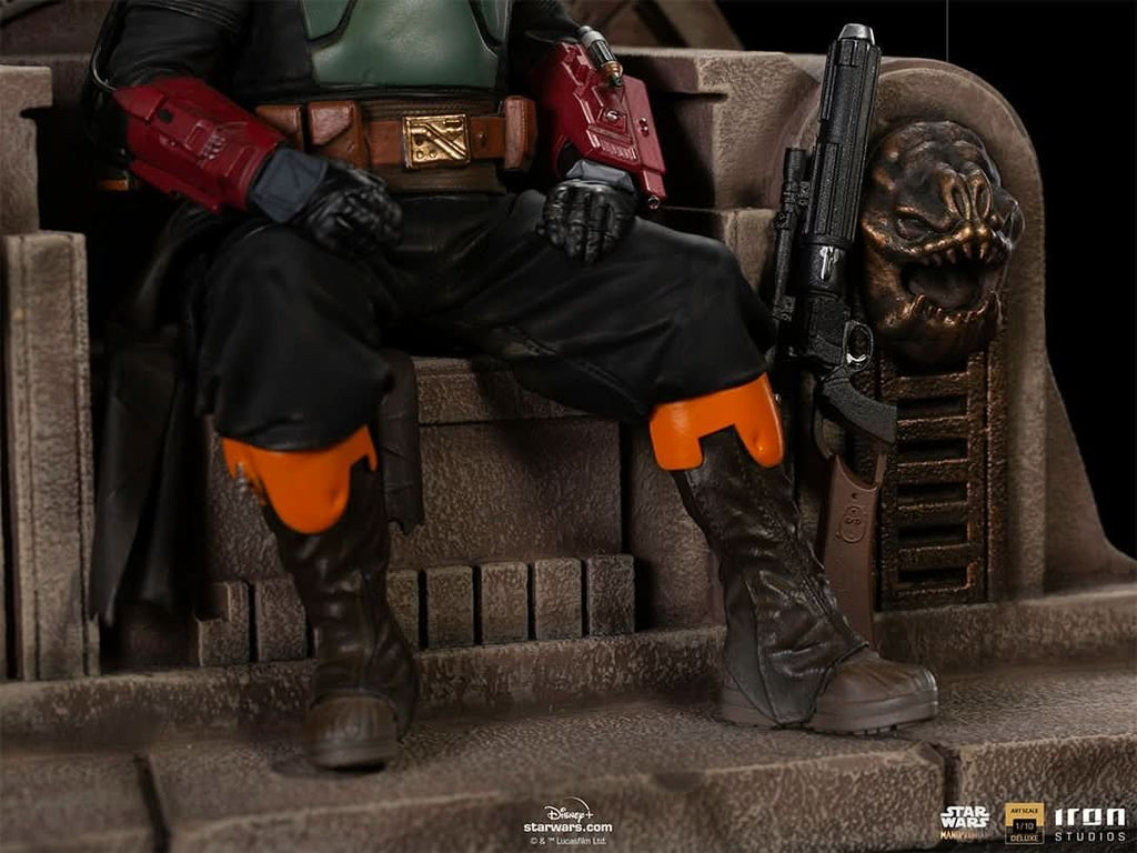 Boba Fett on Throne - Star Wars: The Mandalorian - Art Scale 1/10 - Iron Studios