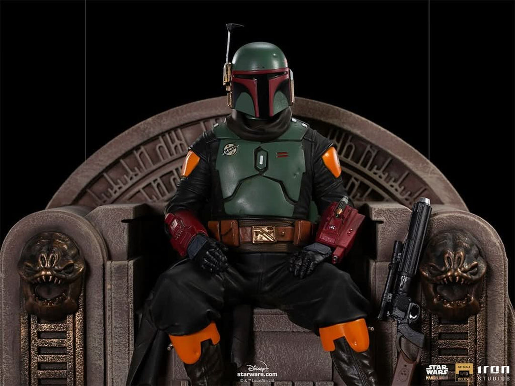 Boba Fett on Throne - Star Wars: The Mandalorian - Art Scale 1/10 - Iron Studios