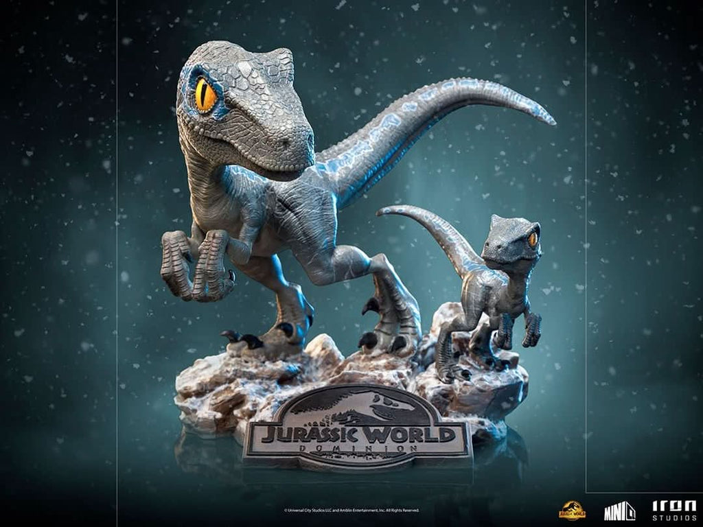 Statue Blue and Beta - Jurassic World: Dominion - Minico - Iron Studios