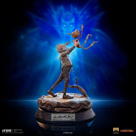Statue Geppetto & Pinocchio Deluxe (Signed Version) - Pinocchio - Art Scale 1/10 - Iron Studios