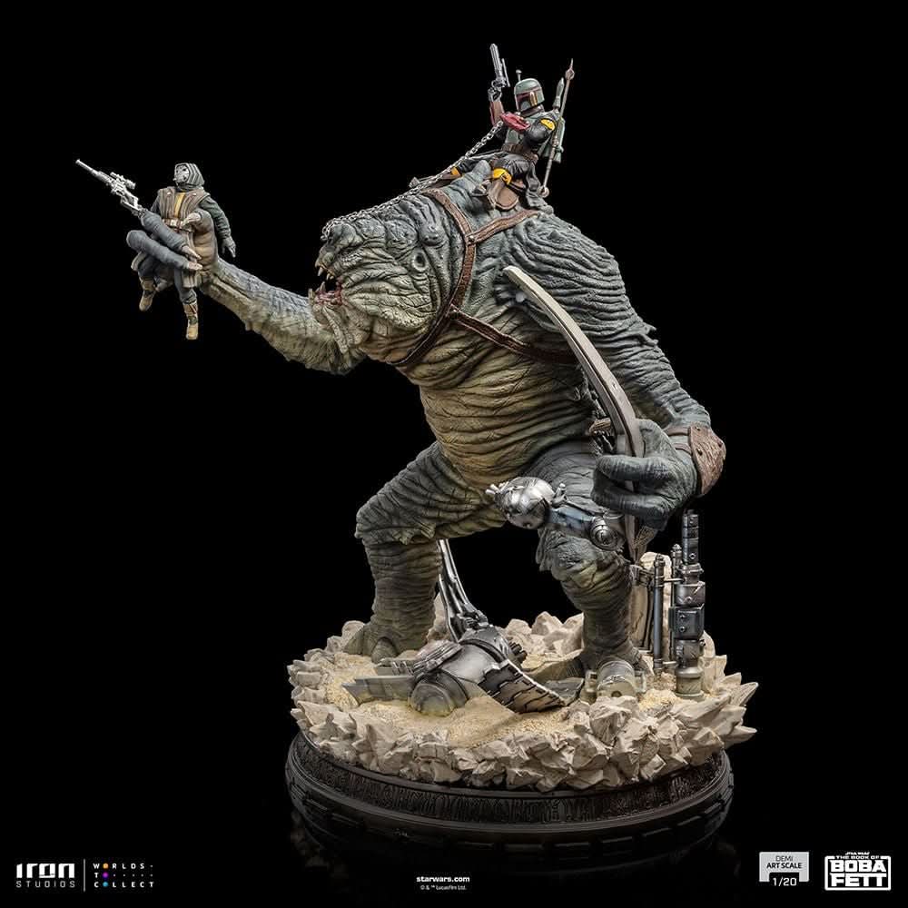 Statue Boba Fett and Rancor - Star Wars: The Book of Boba Fett - Demi Art Scale 1/20 - Iron Studios