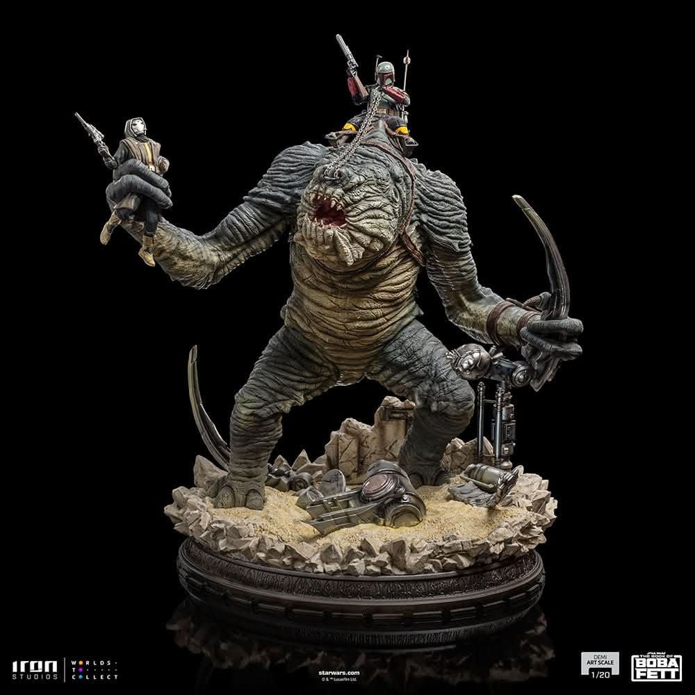 Statue Boba Fett and Rancor - Star Wars: The Book of Boba Fett - Demi Art Scale 1/20 - Iron Studios