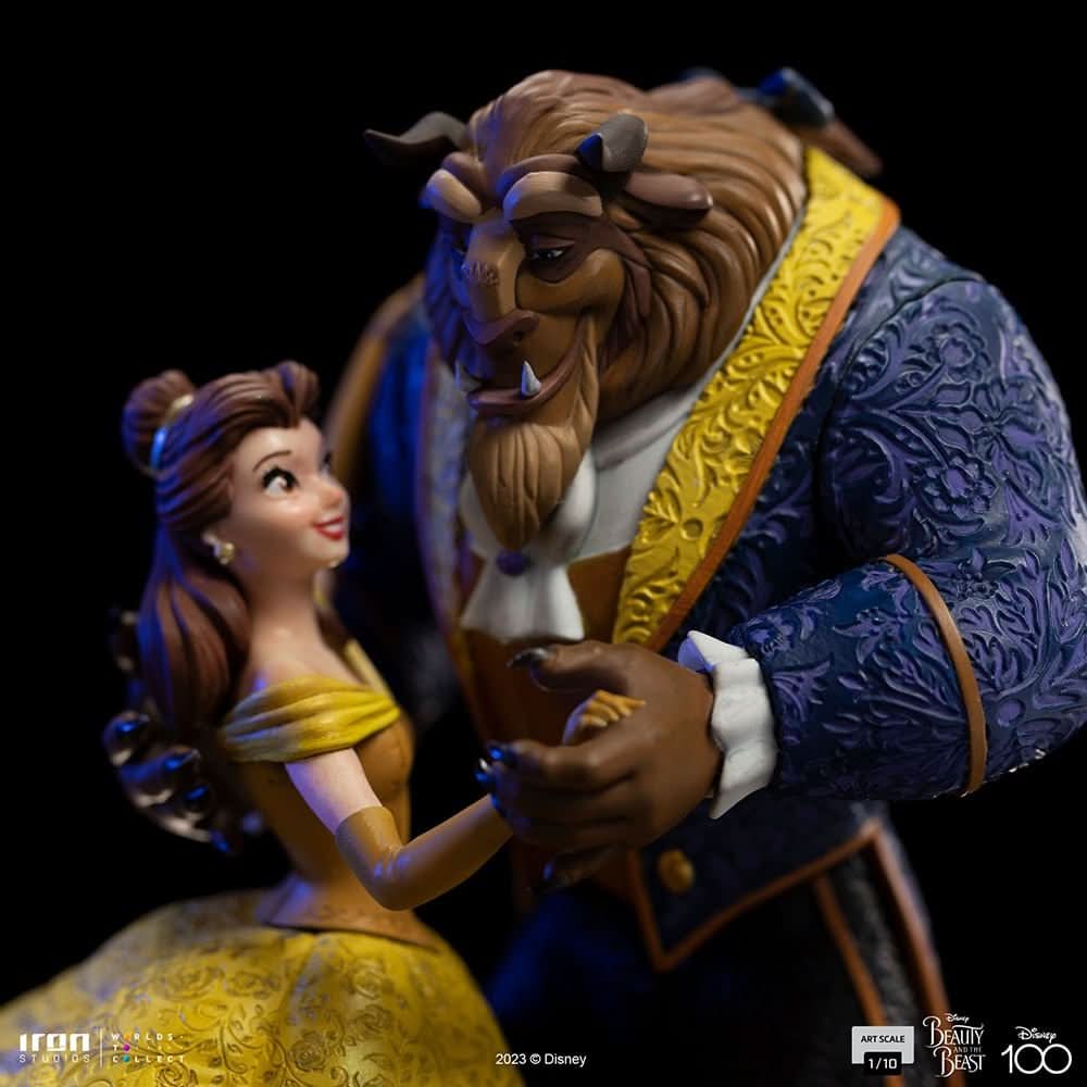 Statue Beauty and The Beast 100 Years Version - Disney 100th - Beauty and The Beast - Art Scale 1/10 - Iron Studios