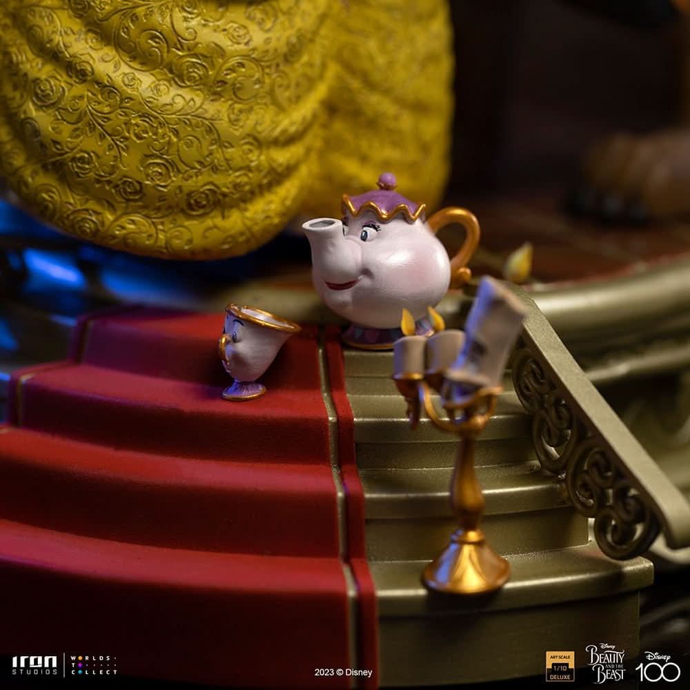 Statue Beauty and The Beast Deluxe - Disney 100th - Beauty and The Beast - Art Scale 1/10 - Iron Studios