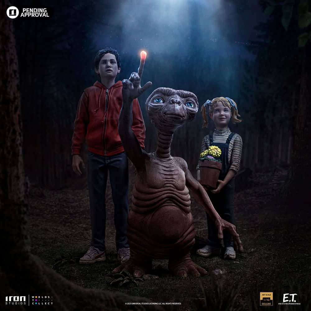 Statue E.T. Elliot and Gertie Deluxe - E.T. The Extra-Terrestrial - Art Scale 1/10 - Iron Studios