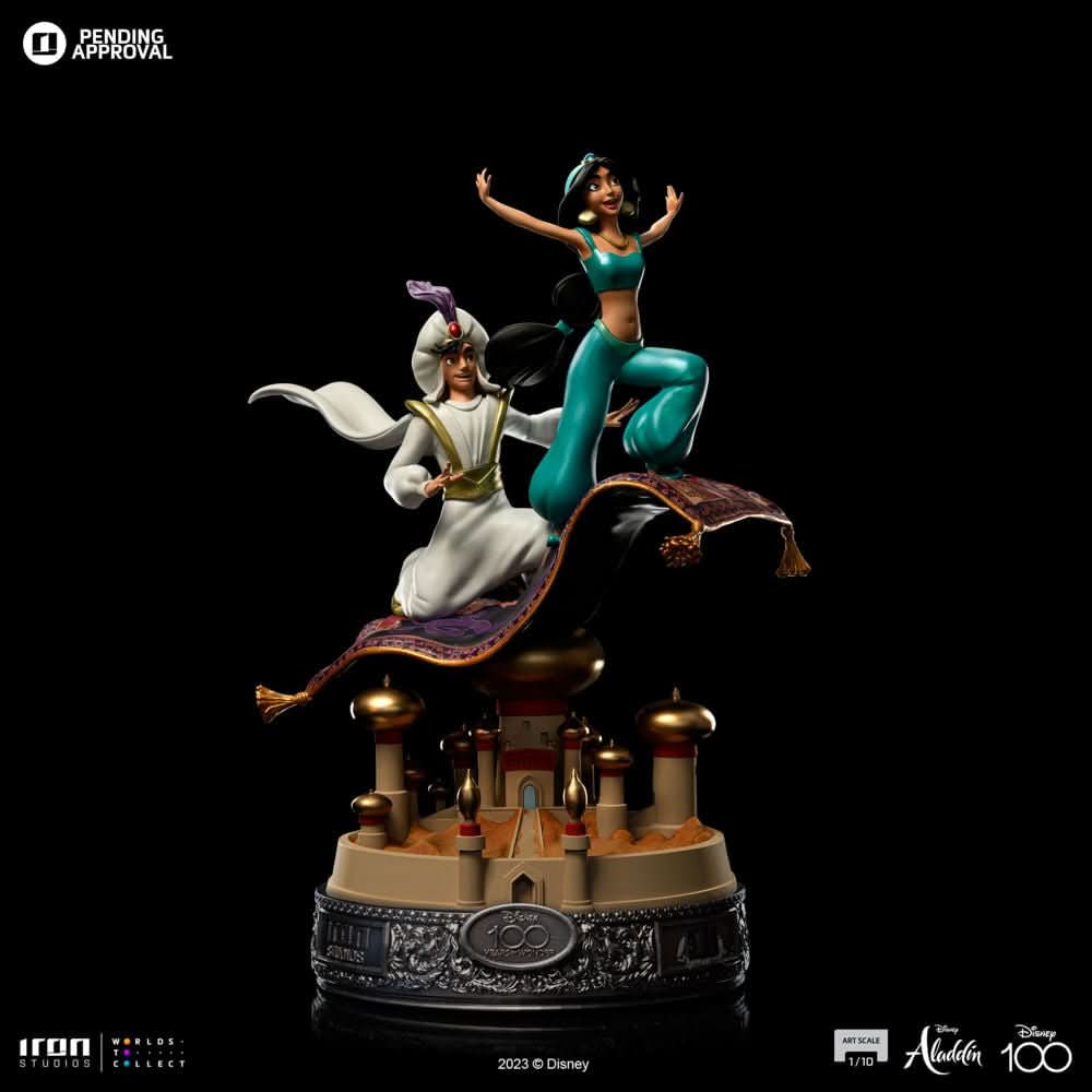 Statue Aladdin and Jasmine 100 Years Version - Disney 100th - Aladdin - Art Scale 1/10 - Iron Studios