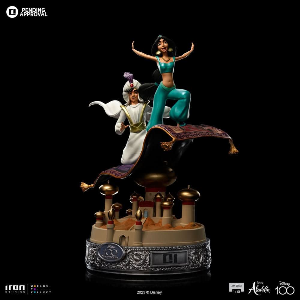 Statue Aladdin and Jasmine 100 Years Version - Disney 100th - Aladdin - Art Scale 1/10 - Iron Studios