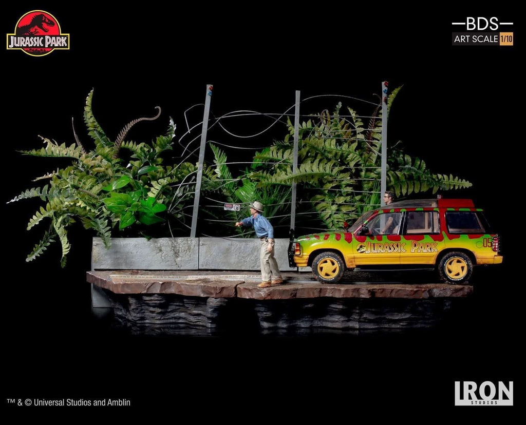 Statue T-Rex Attack - Jurassic Park (SET B) - Art Scale 1/10 - Iron Studios