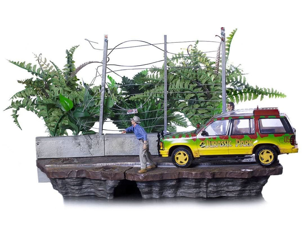 Statue T-Rex Attack - Jurassic Park (SET B) - Art Scale 1/10 - Iron Studios