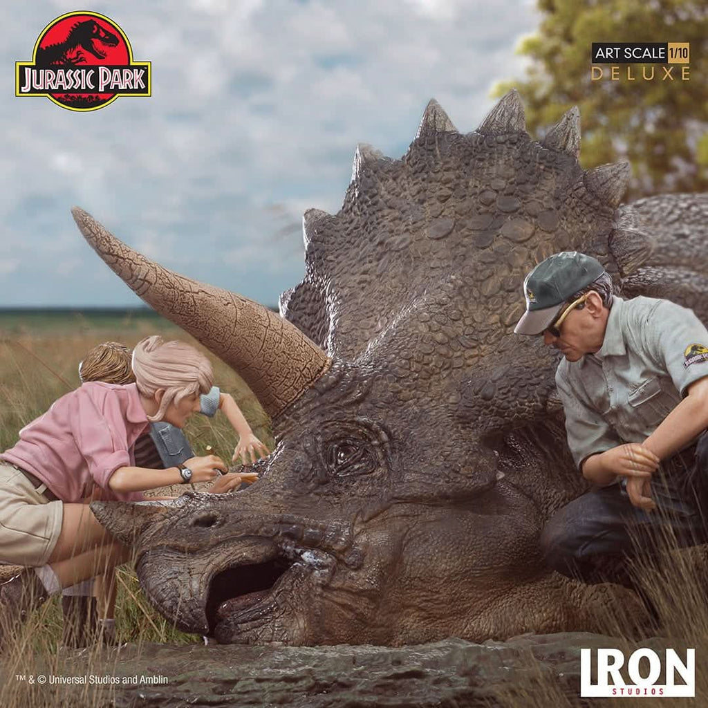 Triceratops Diorama - Jurassic Park - Art Scale 1/10 - Iron Studios