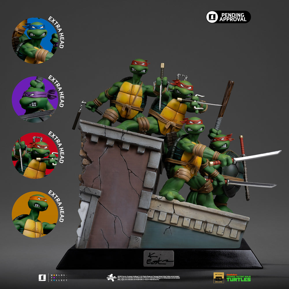 Pre-Order - Statue TMNT 1st Cover Set (Signed Version) - Teenage Mutant Ninja Turtles - Art Scale 1/10 - Iron Studios