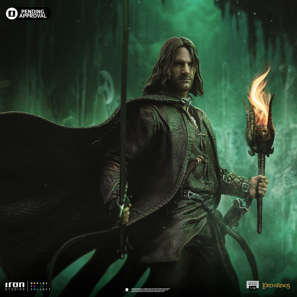Pre-Order -  Statue Aragorn Unleashed - The Lord of the Rings - Art Scale 1/10 - Iron Studios
