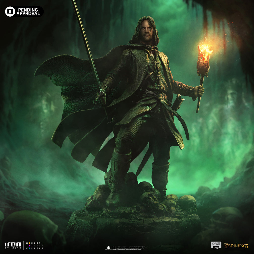 Pre-Order -  Statue Aragorn Unleashed - The Lord of the Rings - Art Scale 1/10 - Iron Studios