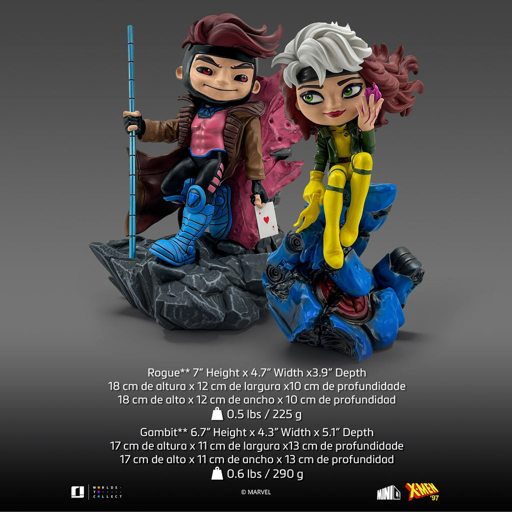 Pre-Order - Statue Gambit & Rogue Valentine's Set - X-Men - Minico - Iron Studios