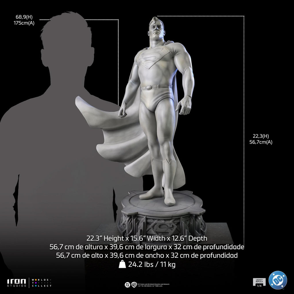 Pre-Order - Statue Superman (Marble Version) - DC Trinity - Legacy Replica 1/4 - Iron Studios