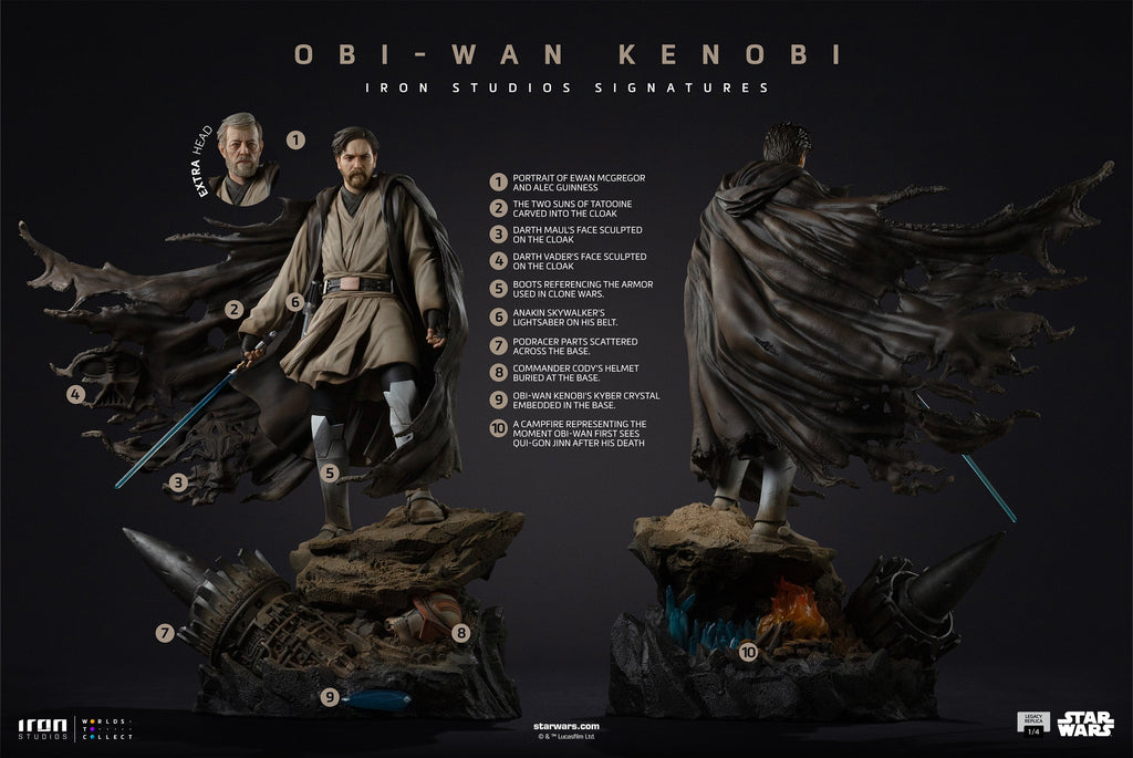 Statue Obi-Wan (Signatures) – Star Wars – Legacy Replica 1/4 – Iron Studios