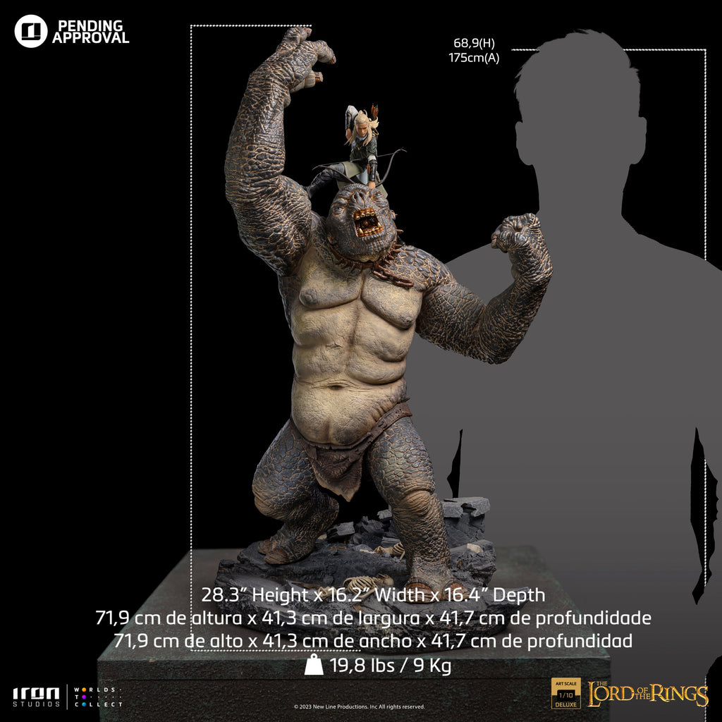 Legolas vs Cave Troll - The Lord of the Rings - BDS Art Scale 1/10 - Iron Studios