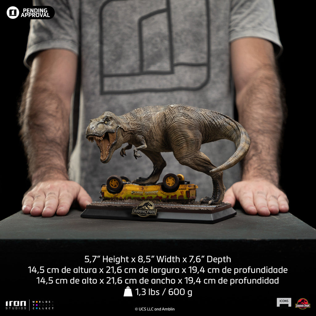 Pre-Order - Statue T-Rex Attack - Jurassic Park - Icons - Iron Studios