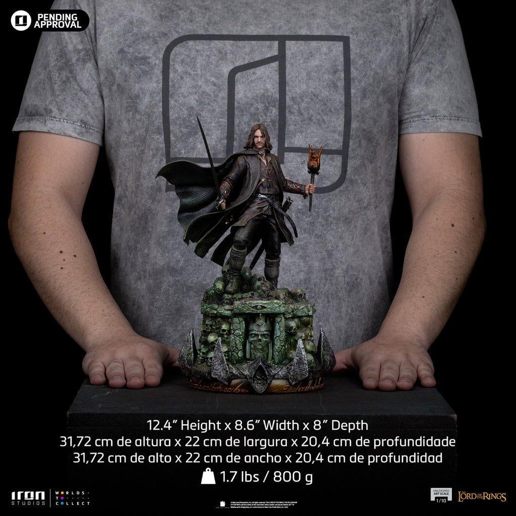 Pre-Order -  Statue Aragorn Unleashed - The Lord of the Rings - Art Scale 1/10 - Iron Studios