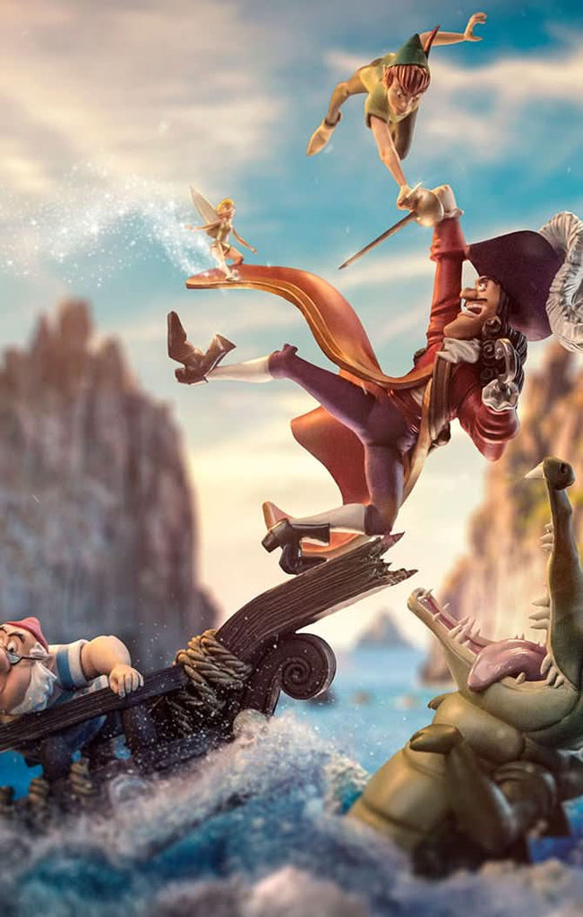 Statue Peter Pan vs Hook Deluxe - Disney 100th - Peter Pan - Art Scale 1/10 - Iron Studios