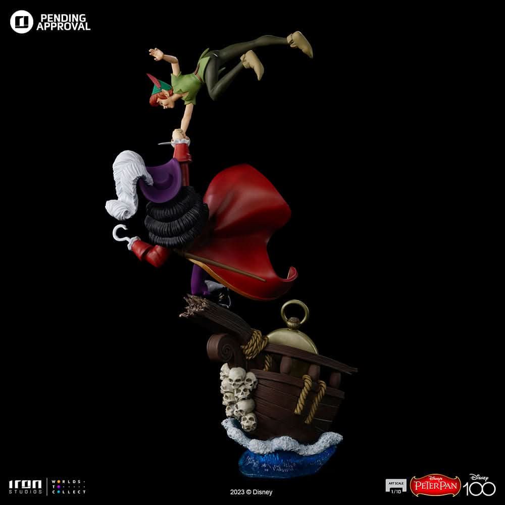 Statue Peter Pan vs Hook - Disney 100th - Peter Pan - Art Scale 1/10 - Iron Studios